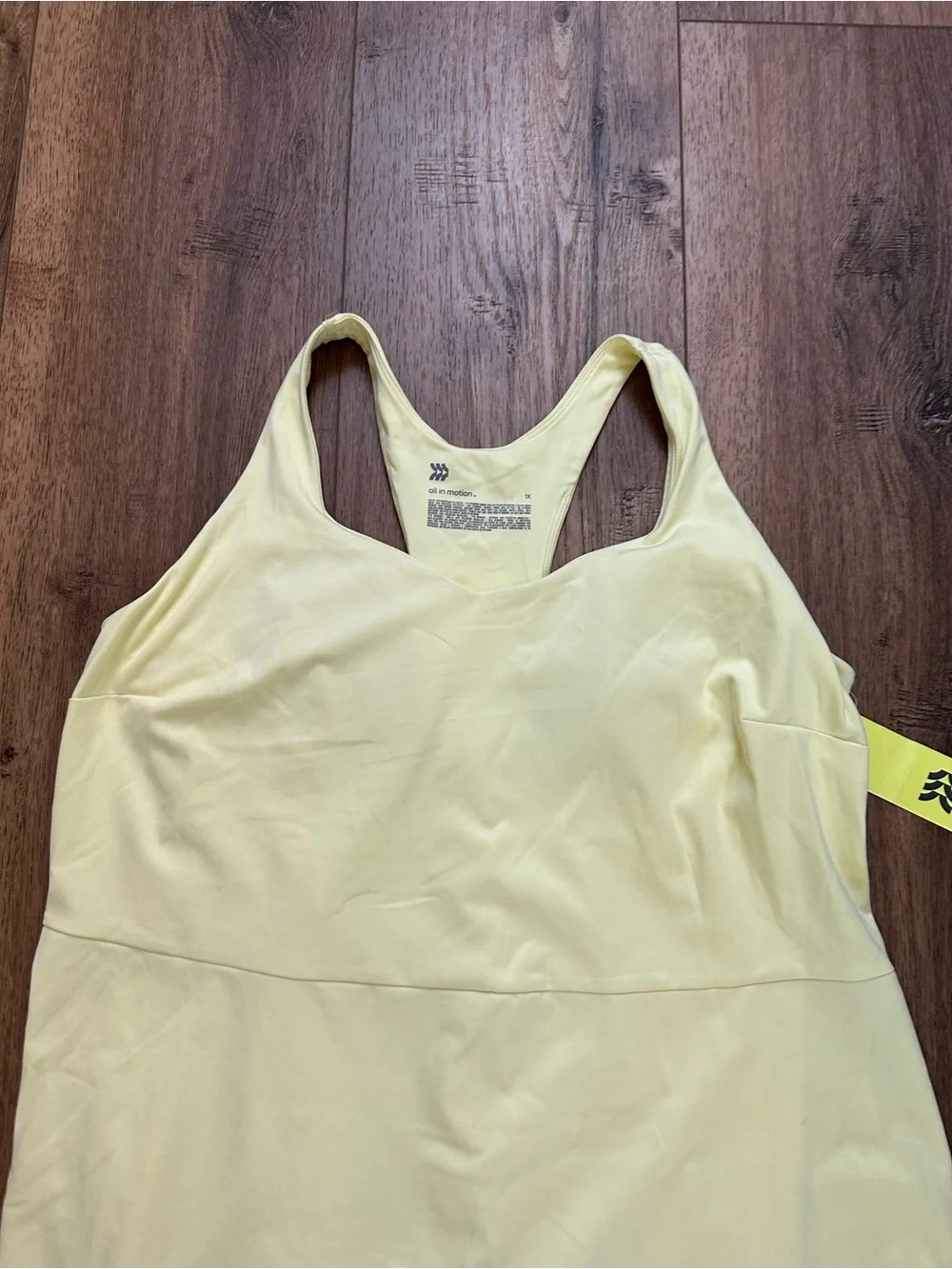 NWT! All in Motion Athletic Dress, Skort, Workout, Athleisure, Pale Yellow, 1X